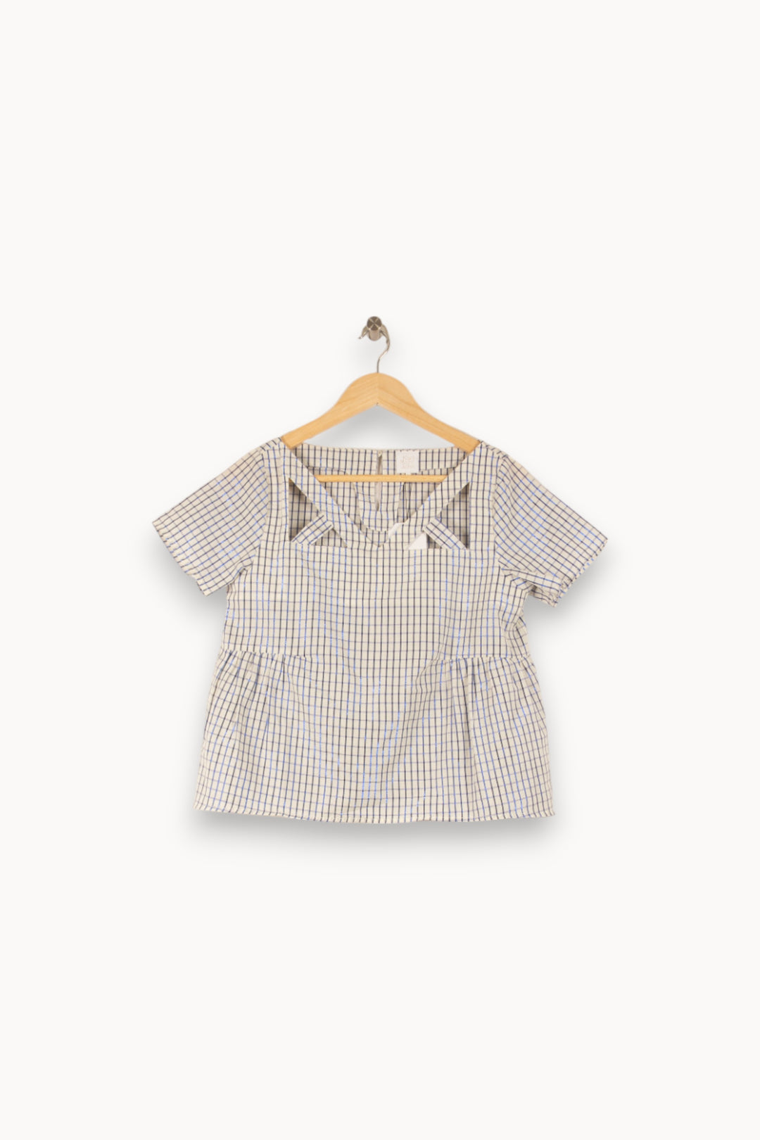 Blouse Carreaux Bleu et Blanc - Taille S/36 de la marque Karl Marc John | PARAD41886 - Vendu par Paradigme - Image 2
