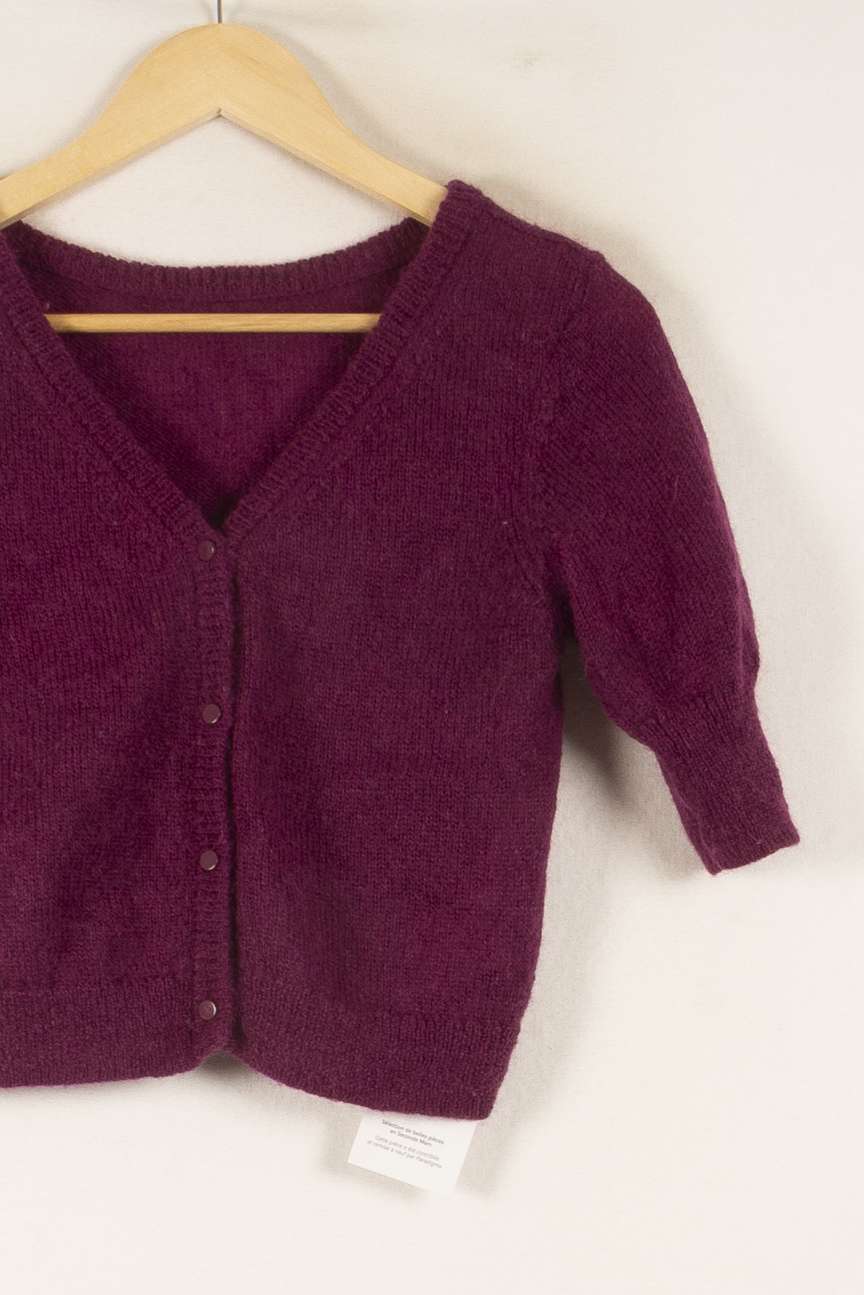 Cardigan Violet - Taille S/36 de la marque Galeries Lafayette | PARAD41890 - Vendu par Paradigme - Image 3
