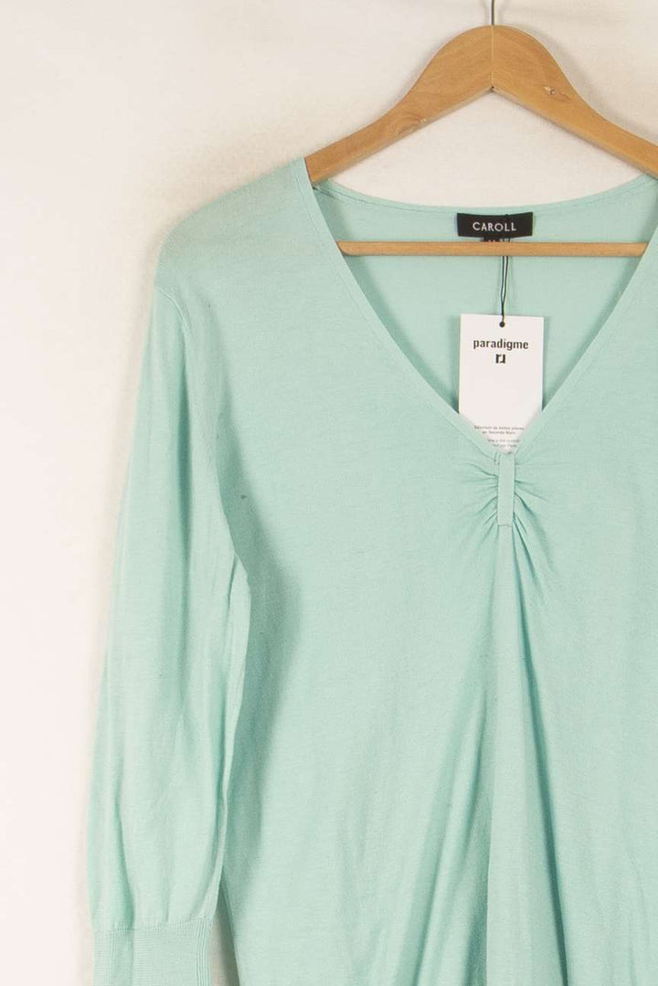 Pull Vert - Taille XXL/44 de la marque Caroll | PARAD41896 - Vendu par Paradigme - Image 3