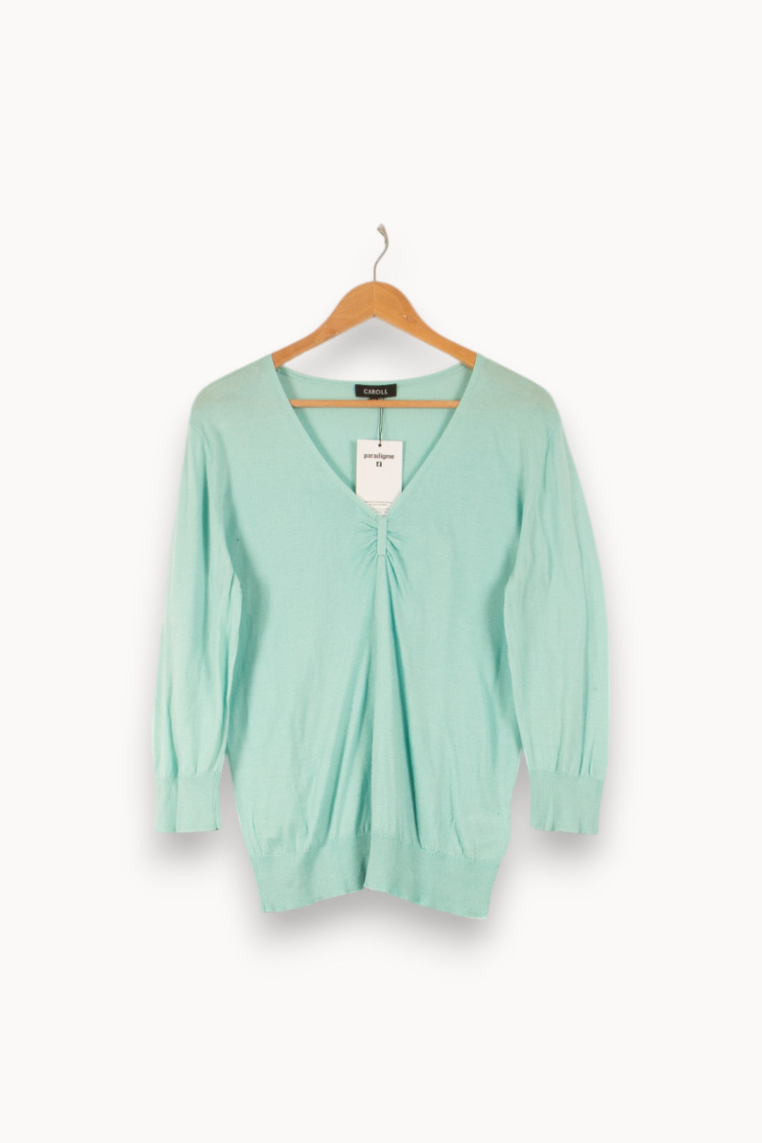 Pull Vert - Taille XXL/44 de la marque Caroll | PARAD41896 - Vendu par Paradigme - Image 2