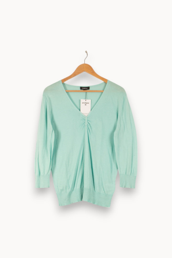 Pull Vert - Taille XXL/44 de la marque Caroll | PARAD41896 - Vendu par Paradigme - Image 2