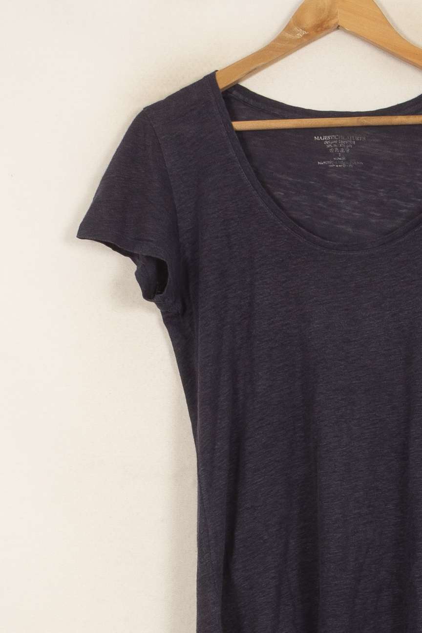 Tee-shirt Bleu - Taille M/38 de la marque Majestic Filatures | PARAD41903 - Vendu par Paradigme - Image 3