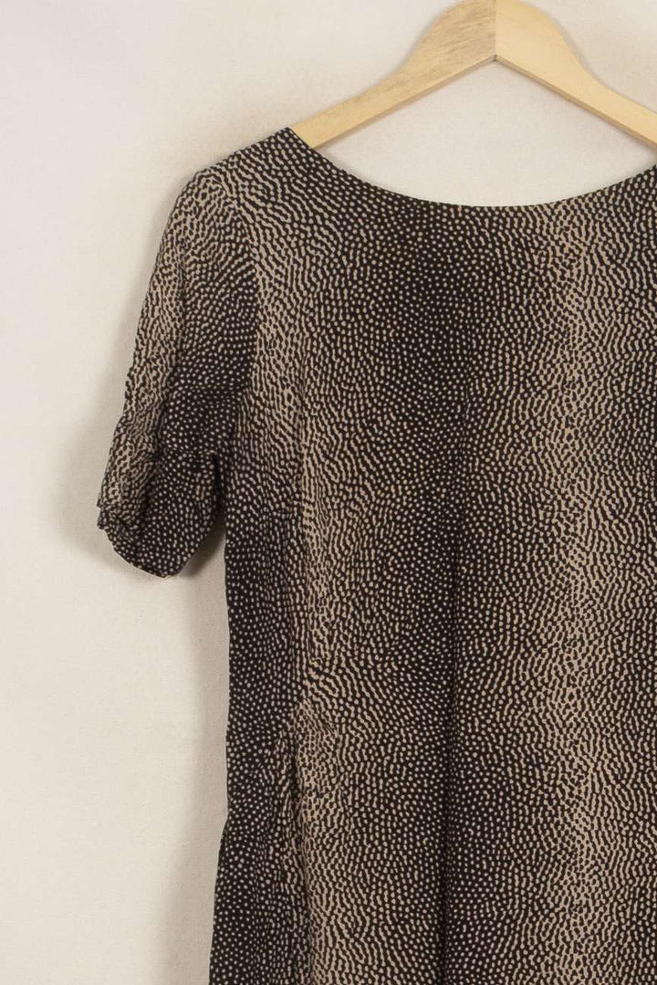 Robe Droite Noire et Beige - Taille L/40 de la marque Maison 123 | PARAD41912 - Vendu par Paradigme - Image 3