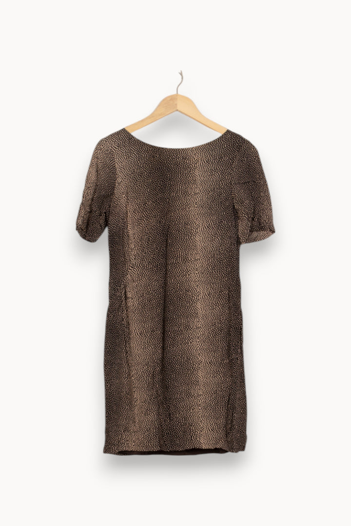 Robe Droite Noire et Beige - Taille L/40 de la marque Maison 123 | PARAD41912 - Vendu par Paradigme - Image 2
