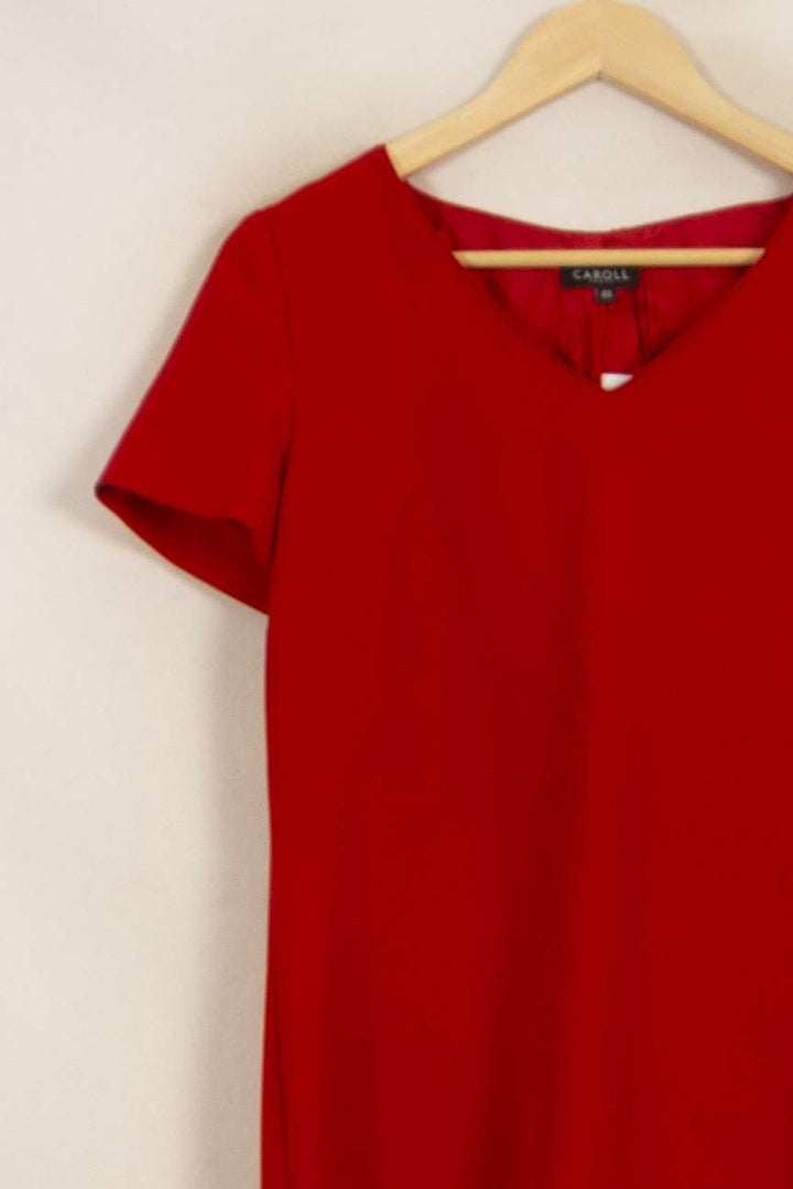 Robe Rouge - Taille L/40 de la marque Caroll | PARAD41913 - Vendu par Paradigme - Image 3