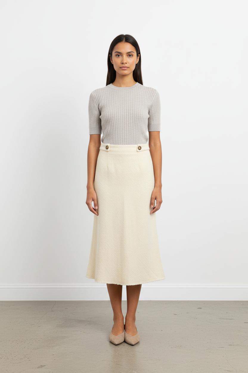 Jupe Longue Blanche - Taille S/36