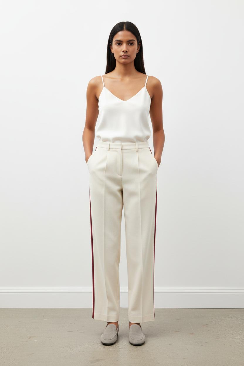 Pantalon Blanc et Rouge - Taille S/36