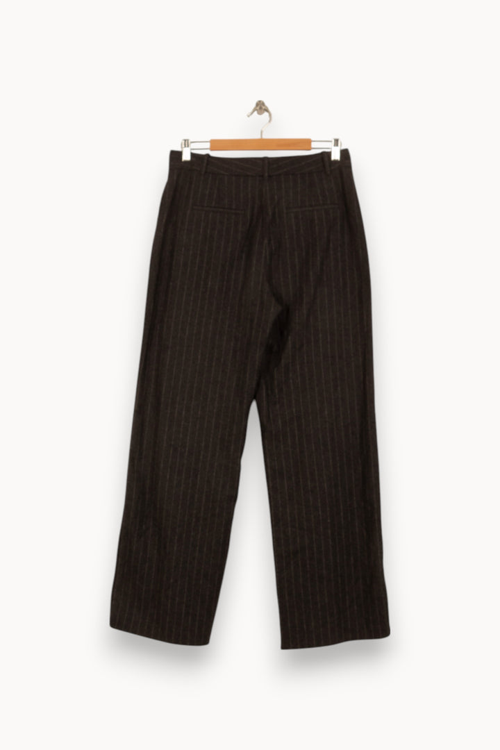 Pantalon À Rayures Gris - Taille XL/42 de la marque Caroll | PARAD41923 - Vendu par Paradigme - Image 4