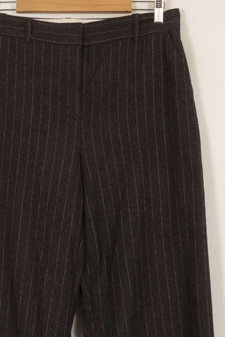 Pantalon À Rayures Gris - Taille XL/42 de la marque Caroll | PARAD41923 - Vendu par Paradigme - Image 3