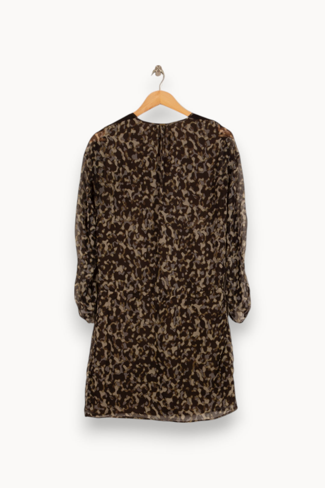 Robe Courte Marron et Beige - Taille S/36 de la marque IKKS | PARAD41930 - Vendu par Paradigme - Image 4
