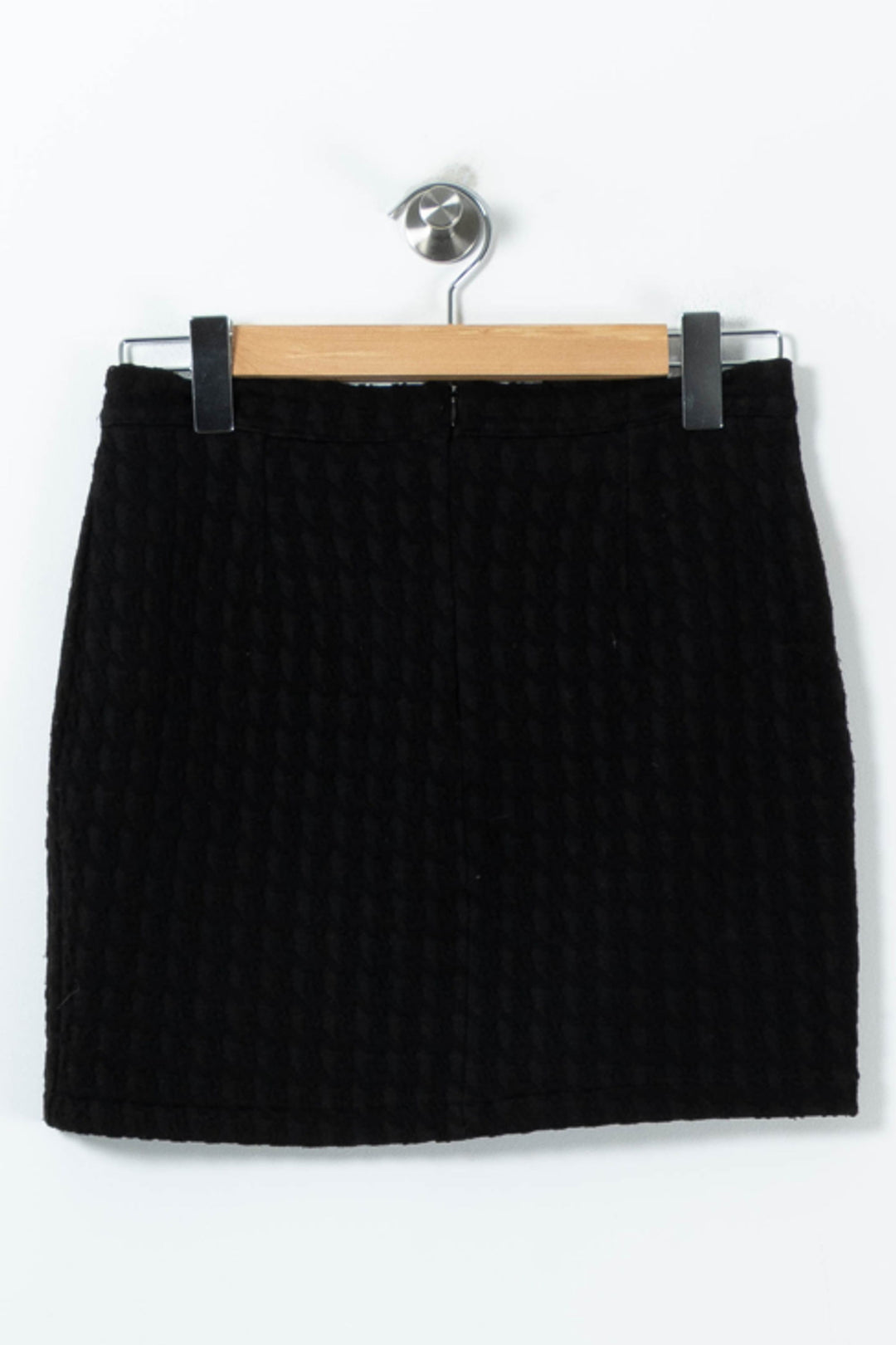 Jupe noire pied-de-poule - Taille M/38 de la marque La Fée Maraboutée | PARAD41959 - Vendu par Paradigme - Image 4