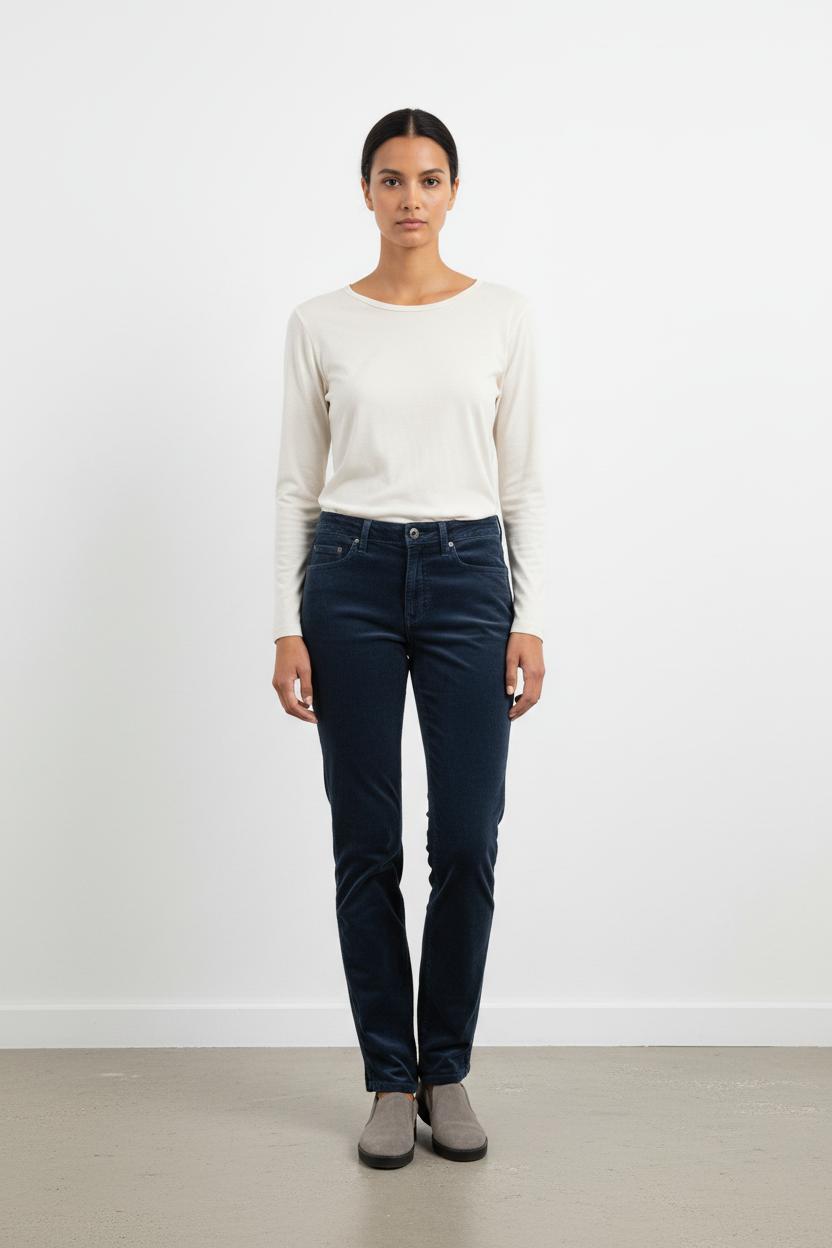 Pantalon bleu en velours - Taille L/40