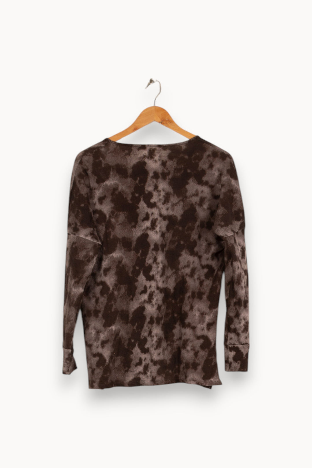 Top gris à manches longues à motifs - Taille S/36 de la marque American Vintage | PARAD41974 - Vendu par Paradigme - Image 3