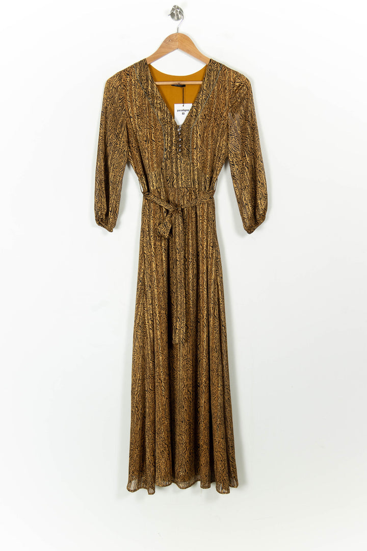 Robe longue dorée - Taille XS/34 de la marque IKKS | PARAD41979 - Vendu par Paradigme - Image 2