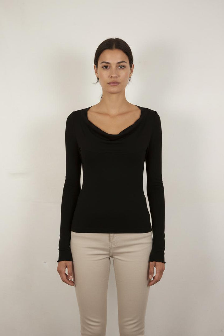 T-shirt manches longues noir - Taille M/38