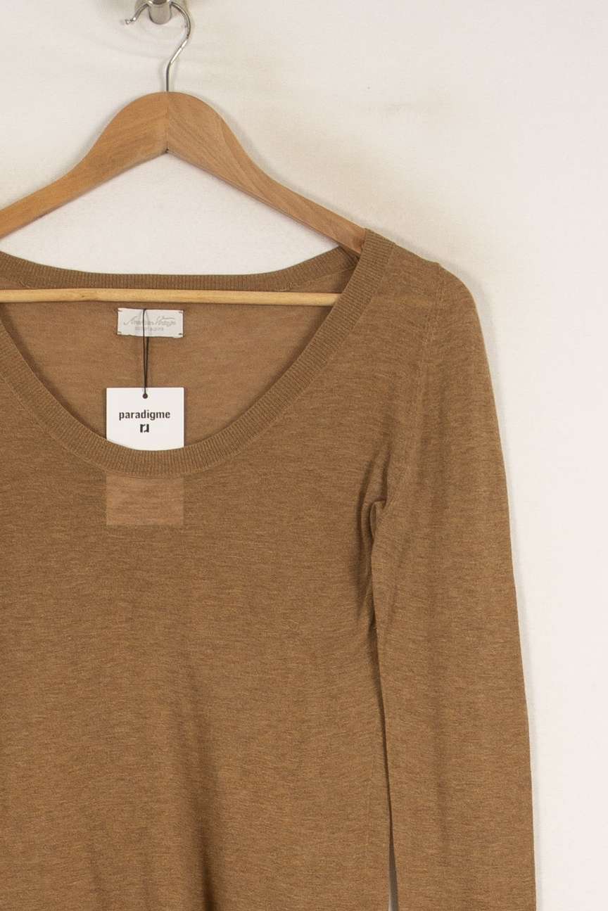Pull marron - Taille M/38 de la marque American Vintage | PARAD42000 - Vendu par Paradigme - Image 2