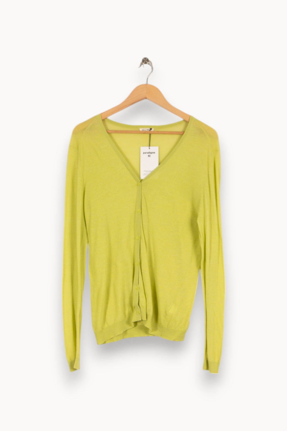 Cardigan vert - Taille L/40 de la marque American Vintage | PARAD42002 - Vendu par Paradigme - Image 1
