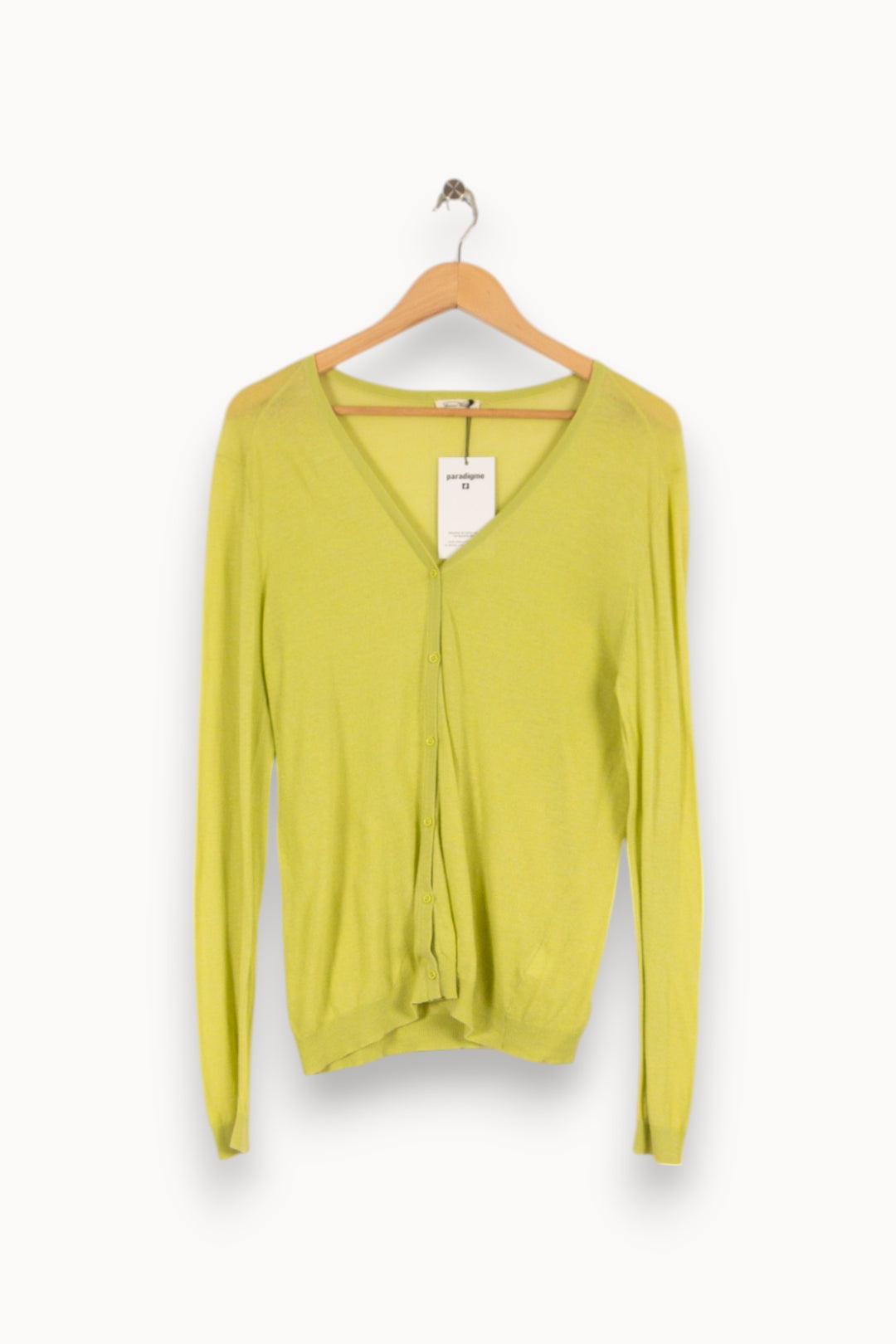 Cardigan vert - Taille L/40 de la marque American Vintage | PARAD42002 - Vendu par Paradigme - Image 1