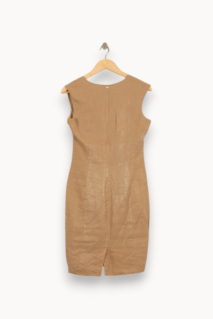 Robe Courte Beige - Taille M/38 de la marque IKKS | PARAD42010 - Vendu par Paradigme - Image 4