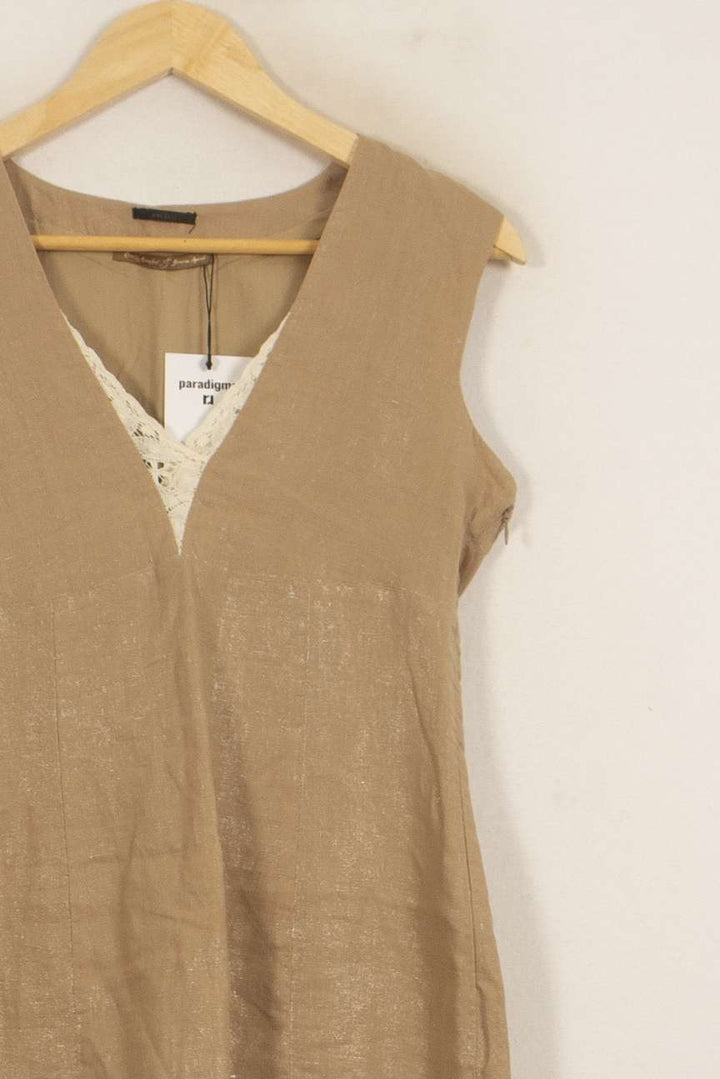 Robe Courte Beige - Taille M/38 de la marque IKKS | PARAD42010 - Vendu par Paradigme - Image 3