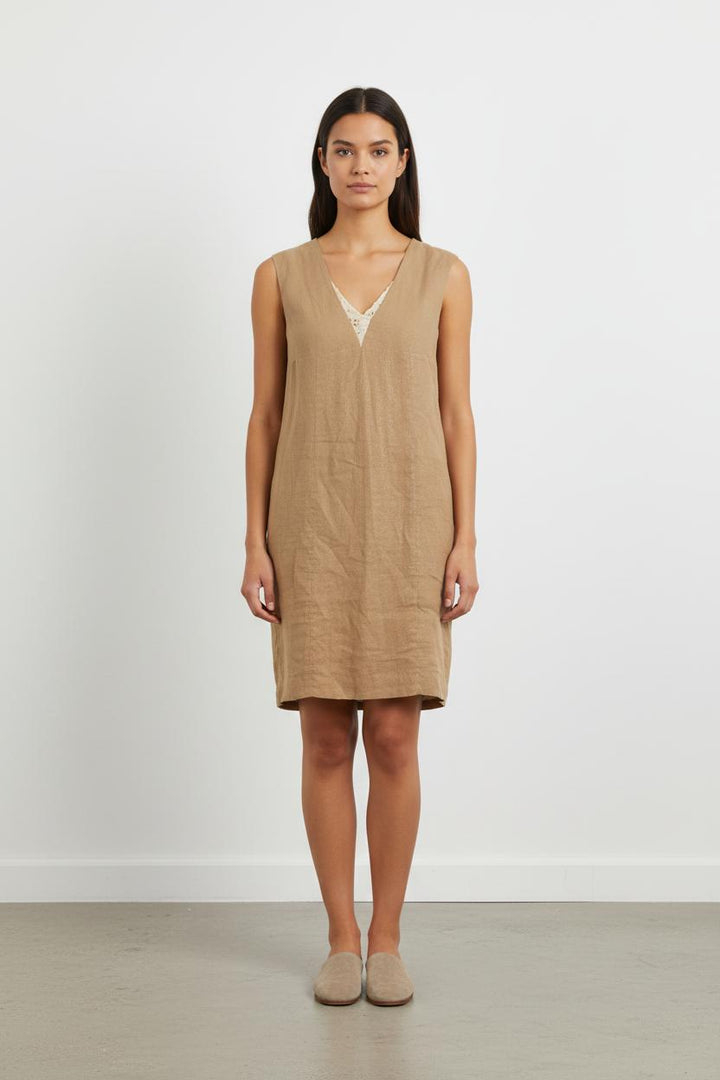 Robe Courte Beige - Taille M/38