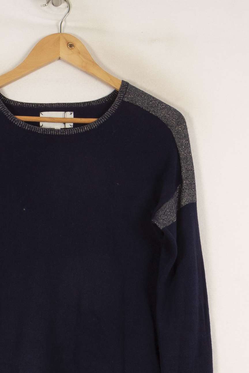 Pull bleu foncé - Taille S/36 de la marque Sud express | PARAD42016 - Vendu par Paradigme - Image 2