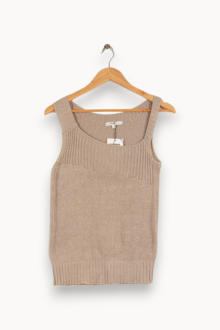 Top en maille gris - Taille M/38 de la marque Vanessa Bruno | PARAD42023 - Vendu par Paradigme - Image 1