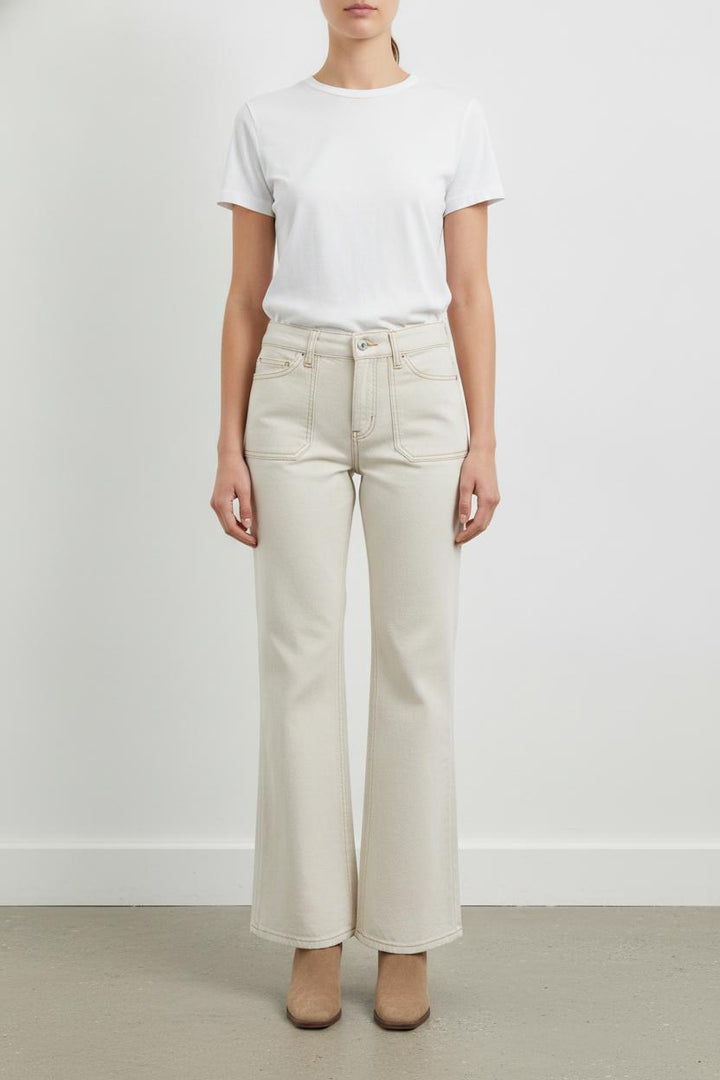 Jean blanc/beige - Taille XS/34 de la marque Ines de la Fressange Paris | PARAD42028 - Vendu par Paradigme - Image 1