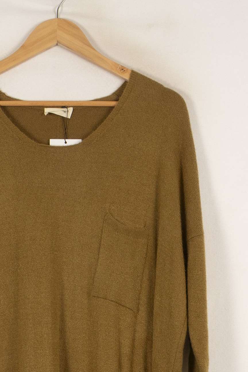 Pull vert - Taille S/36 de la marque American Vintage | PARAD42033 - Vendu par Paradigme - Image 2