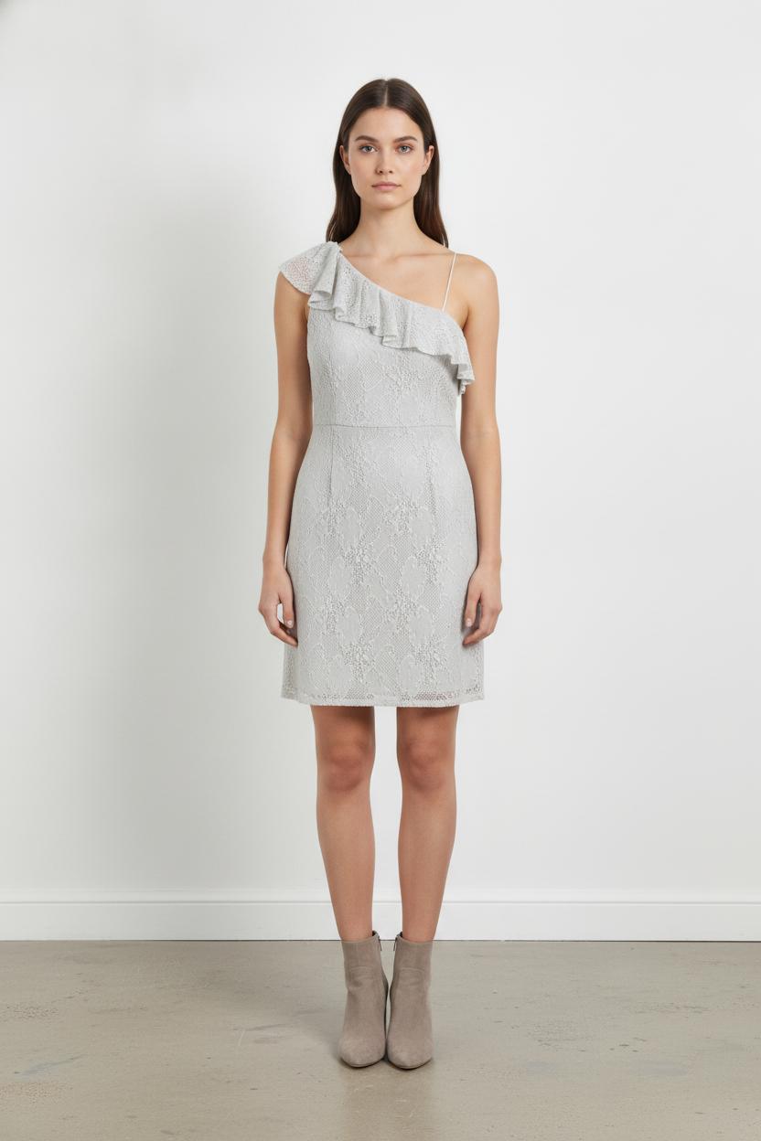 Robe grise en dentelle - Taille S/36 de la marque The Kooples | PARAD42051 - Vendu par Paradigme - Image 1