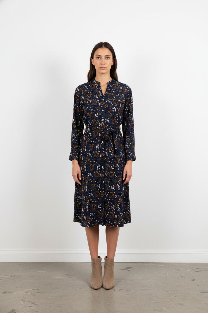 Robe Longue Bleu et Jaune - Taille XL/42