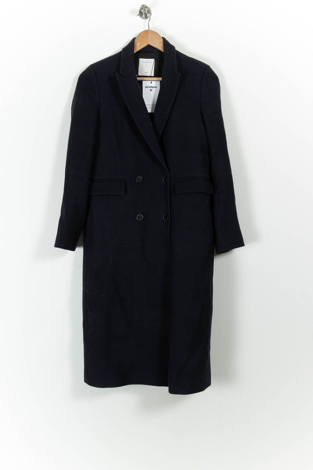 Manteau Bleu - Taille M/38 de la marque Sandro | PARAD42072 - Vendu par Paradigme - Image 2