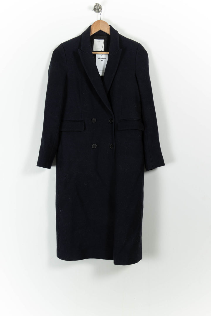 Manteau Bleu - Taille M/38 de la marque Sandro | PARAD42072 - Vendu par Paradigme - Image 2