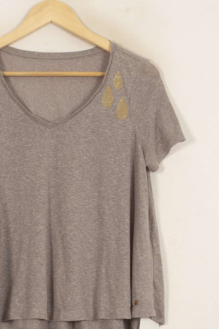 Tee-shirt Gris - Taille S/36 de la marque Des petits hauts | PARAD42075 - Vendu par Paradigme - Image 3
