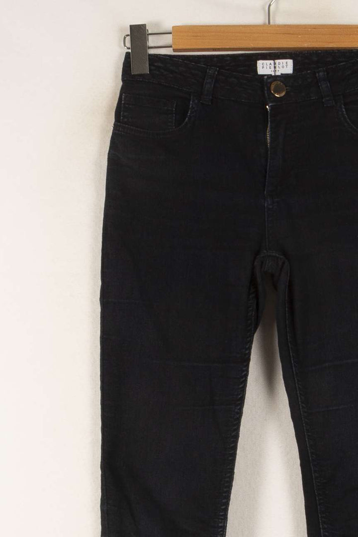 Jean Slim Bleu Foncé - Taille S/36 de la marque Claudie Pierlot | PARAD42078 - Vendu par Paradigme - Image 3