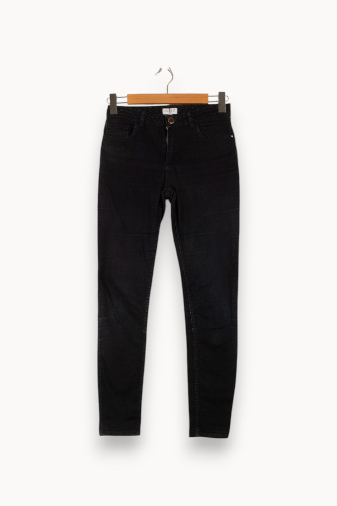 Jean Slim Bleu Foncé - Taille S/36 de la marque Claudie Pierlot | PARAD42078 - Vendu par Paradigme - Image 2