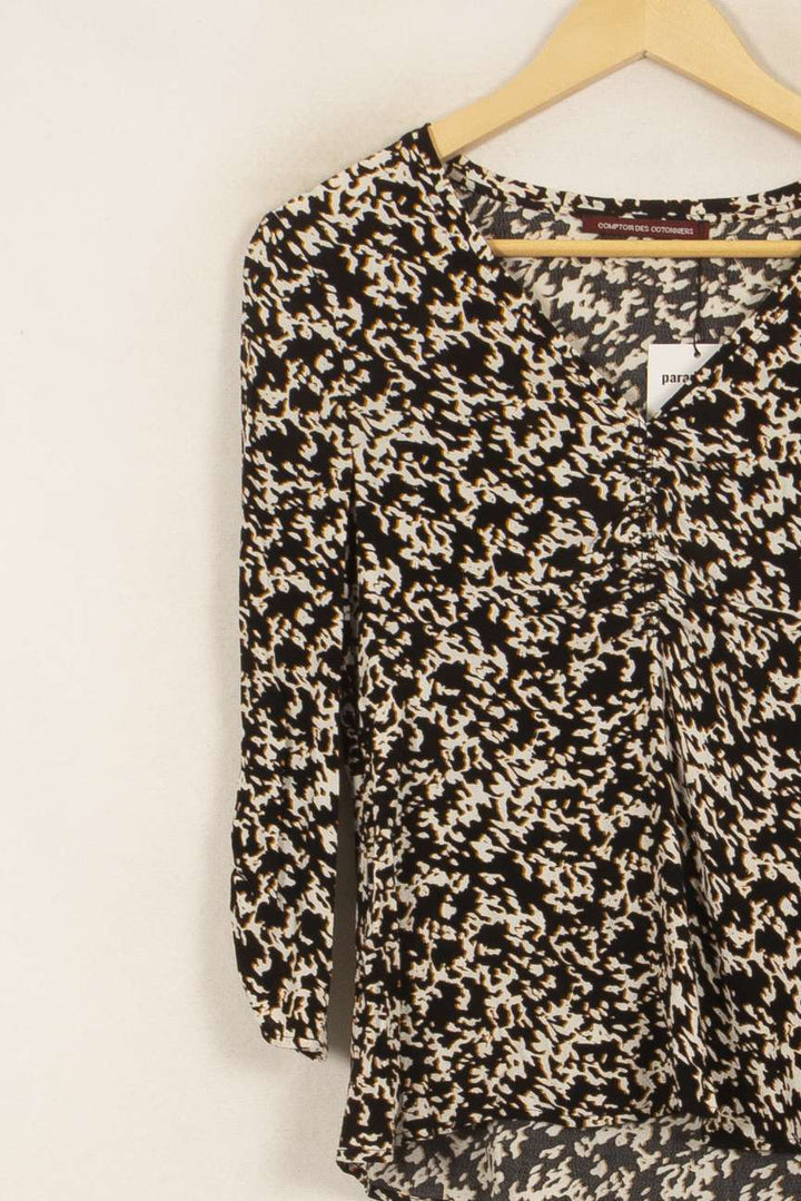 Blouse Noire et Blanche - Taille S/36 de la marque Comptoir des Cotonniers | PARAD42079 - Vendu par Paradigme - Image 3