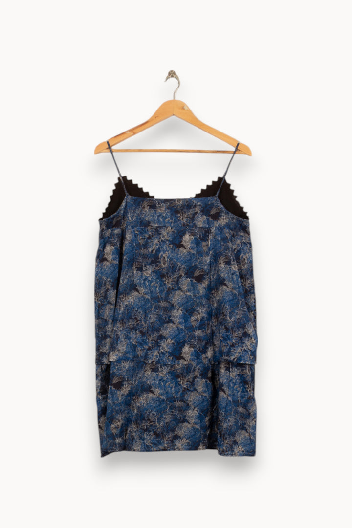 Robe Midi Bleue et Noire - Taille L/40 de la marque Comptoir des Cotonniers | PARAD42087 - Vendu par Paradigme - Image 4