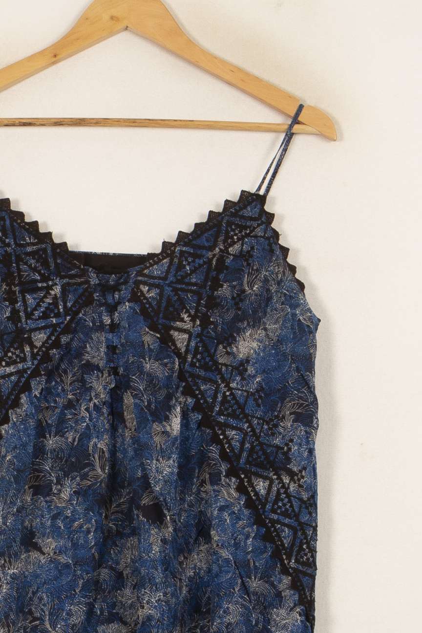 Robe Midi Bleue et Noire - Taille L/40 de la marque Comptoir des Cotonniers | PARAD42087 - Vendu par Paradigme - Image 3