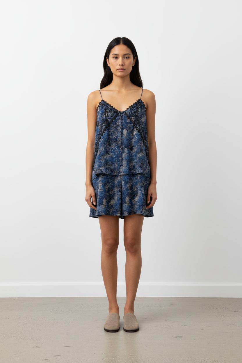 Robe Midi Bleue et Noire - Taille L/40
