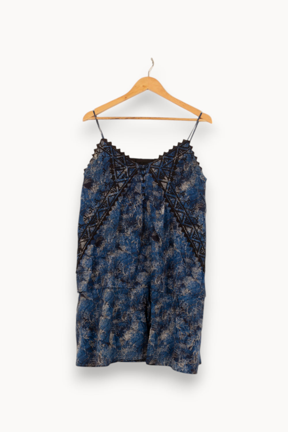 Robe Midi Bleue et Noire - Taille L/40 de la marque Comptoir des Cotonniers | PARAD42087 - Vendu par Paradigme - Image 2