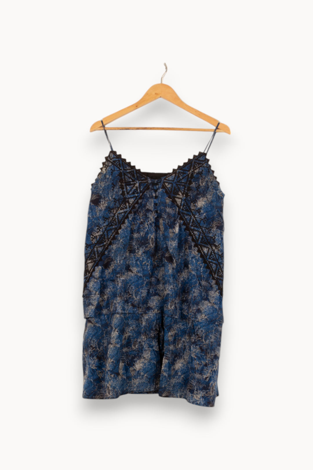 Robe Midi Bleue et Noire - Taille L/40 de la marque Comptoir des Cotonniers | PARAD42087 - Vendu par Paradigme - Image 2