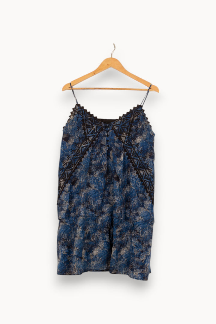 Robe Midi Bleue et Noire - Taille L/40 de la marque Comptoir des Cotonniers | PARAD42087 - Vendu par Paradigme - Image 2
