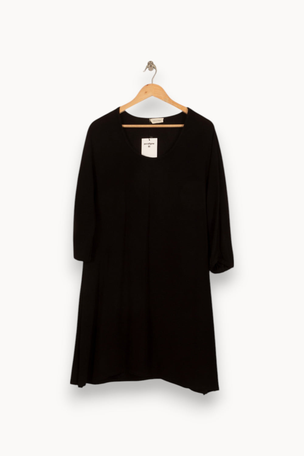 Robe Midi Noire - Taille L/40 de la marque American Vintage | PARAD42092 - Vendu par Paradigme - Image 2