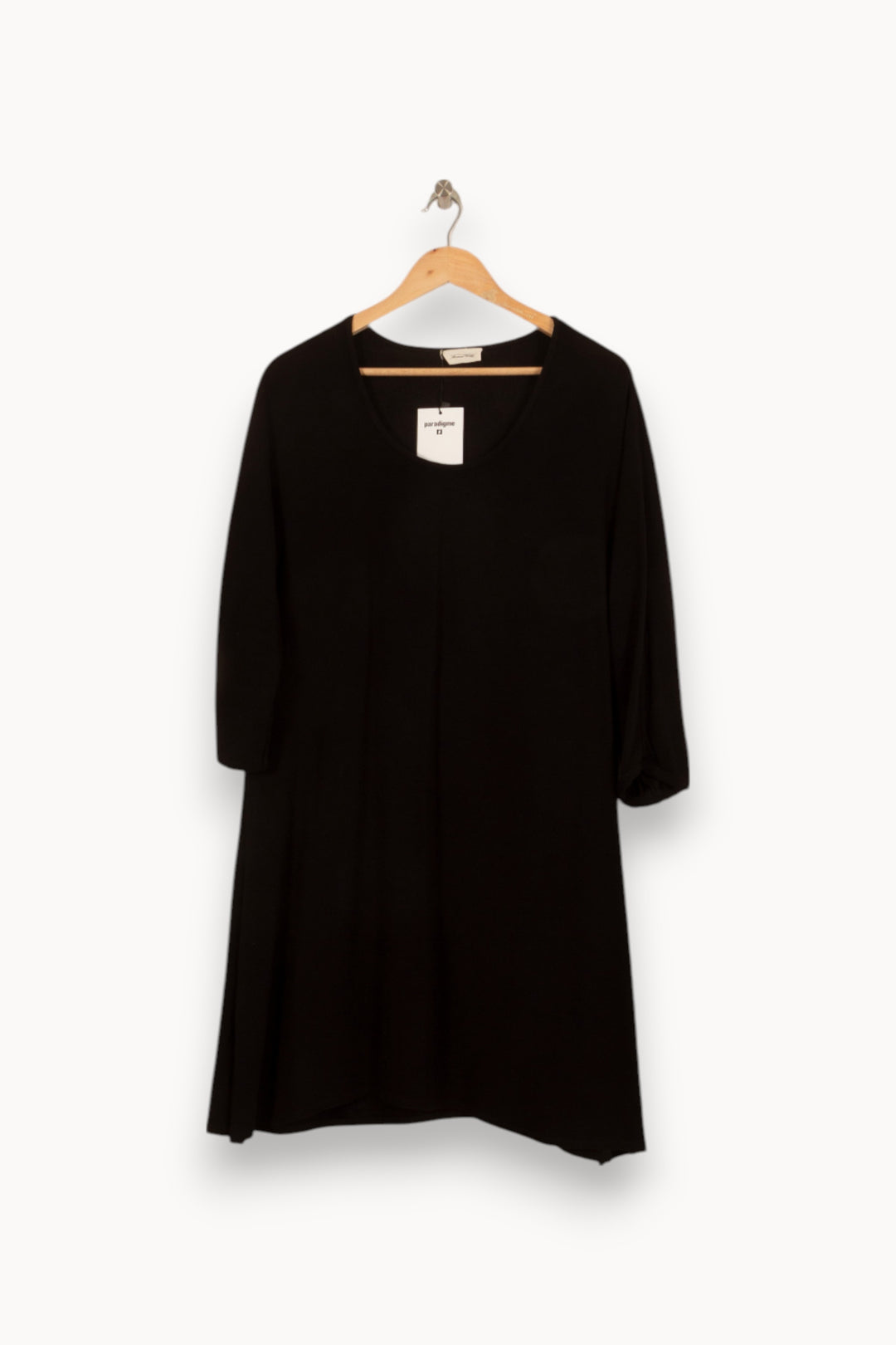 Robe Midi Noire - Taille L/40 de la marque American Vintage | PARAD42092 - Vendu par Paradigme - Image 2
