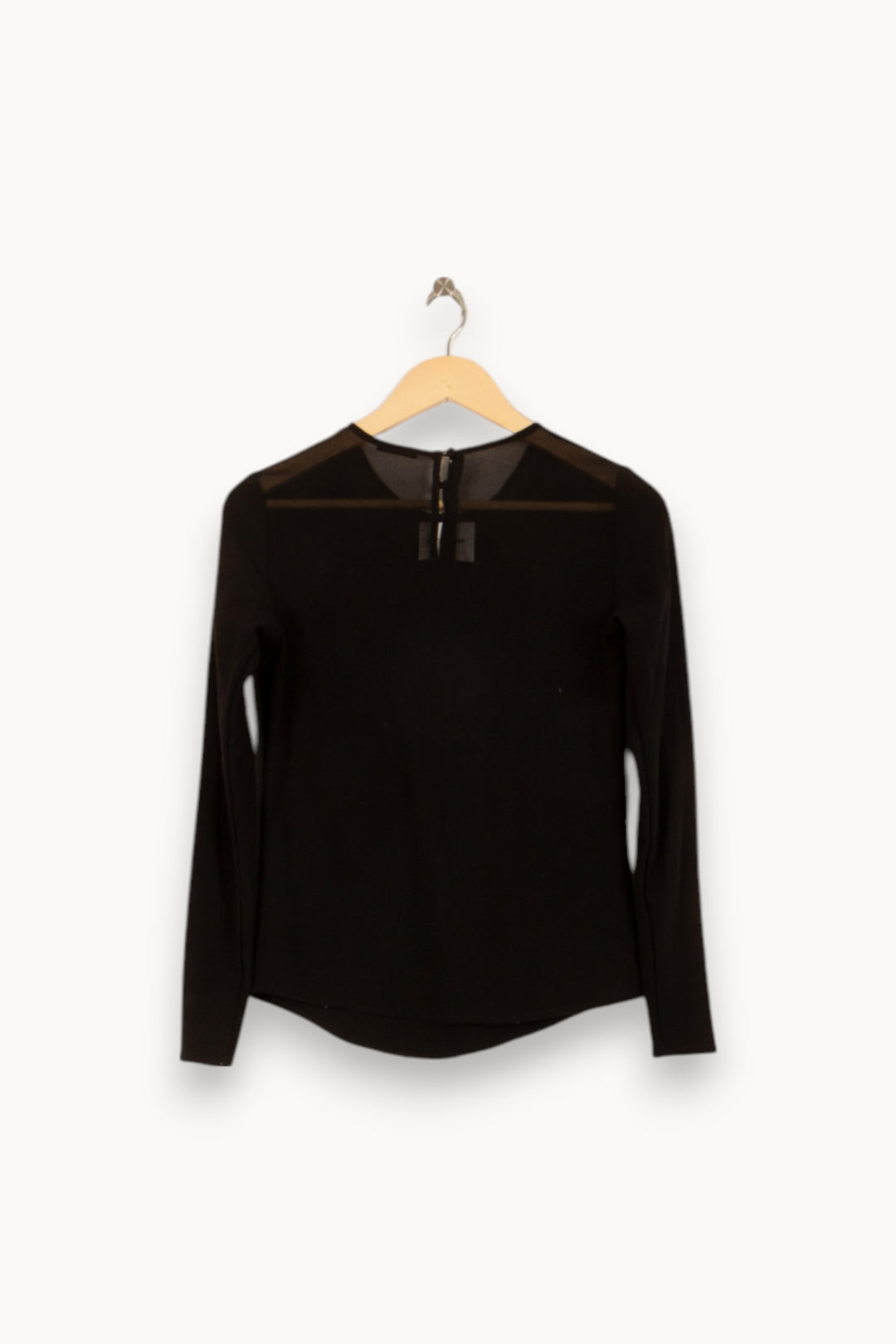 Tee-shirt Manches Longues Noir - Taille XS/34 de la marque IKKS | PARAD42104 - Vendu par Paradigme - Image 4