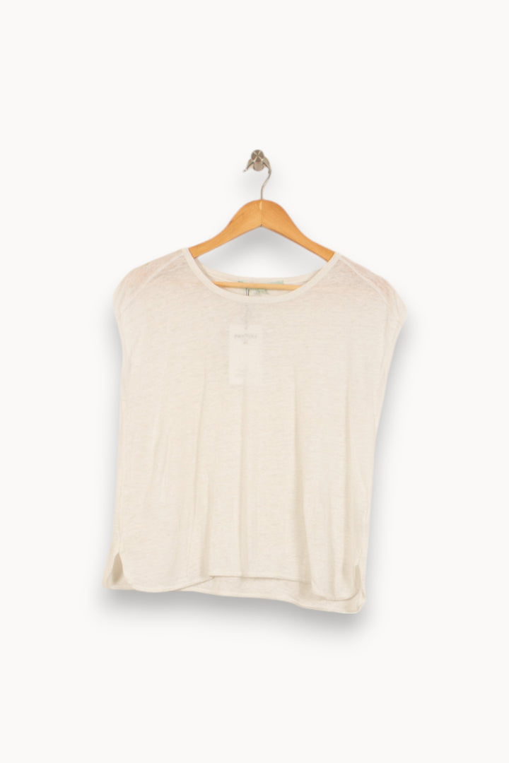 Tee-shirt Blanc - Taille L/40 de la marque La Fée Maraboutée | PARAD42106 - Vendu par Paradigme - Image 2