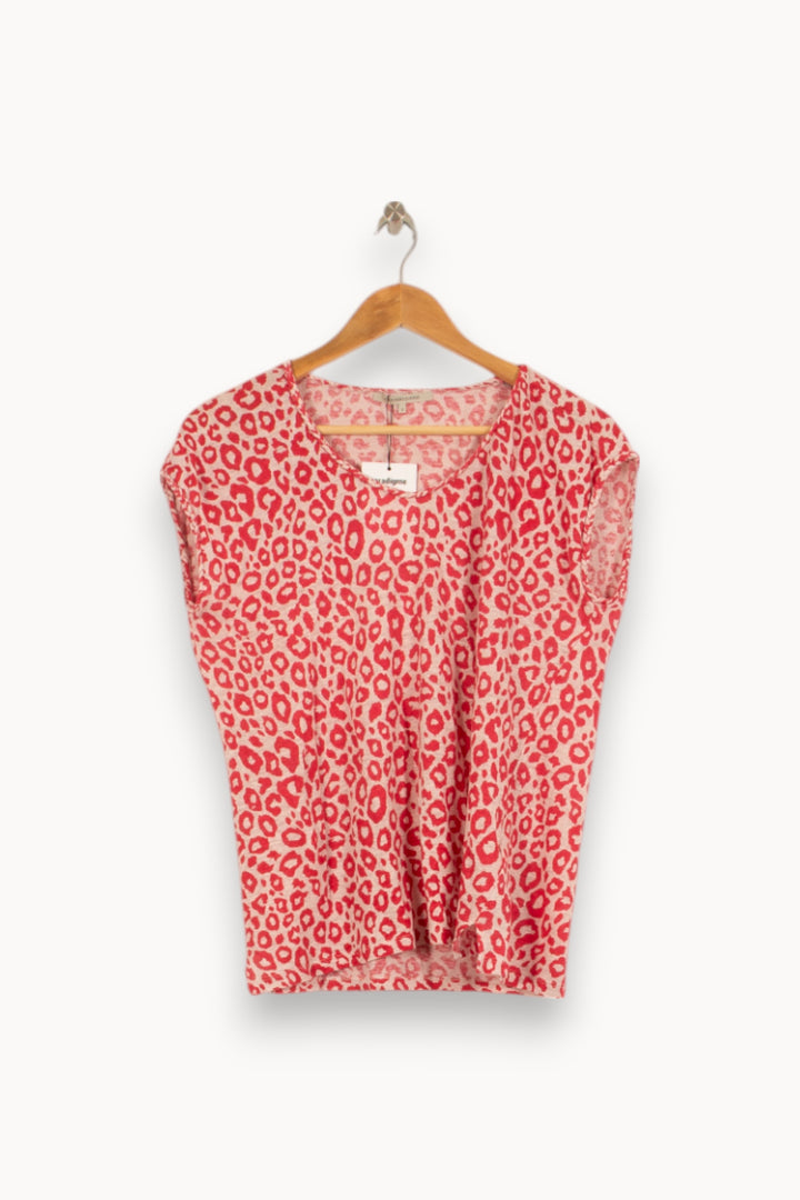 Tee-shirt Rose et Blanc - Taille M/38 de la marque Gerard Darel | PARAD42109 - Vendu par Paradigme - Image 2