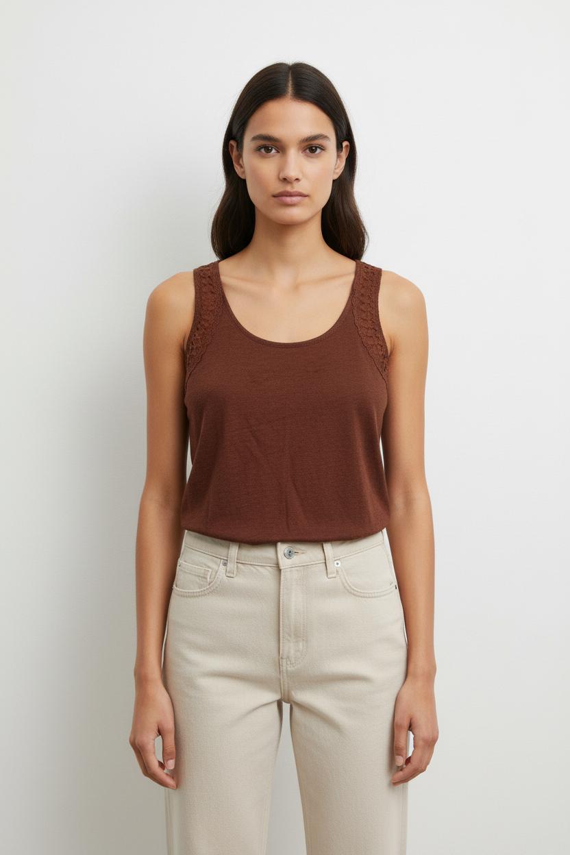Débardeur Marron - Taille S/36