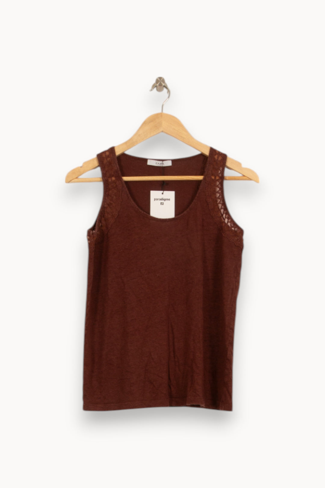Débardeur Marron - Taille S/36 de la marque ZAPA | PARAD42114 - Vendu par Paradigme - Image 2